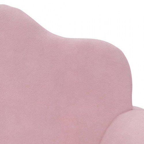2-personers sofa til børn blødt plys pink