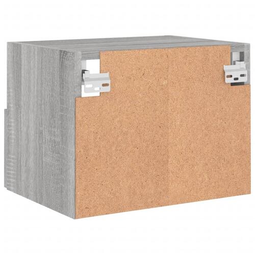 Væghængt tv-bord 40x30x30 cm konstrueret træ grå sonoma-eg