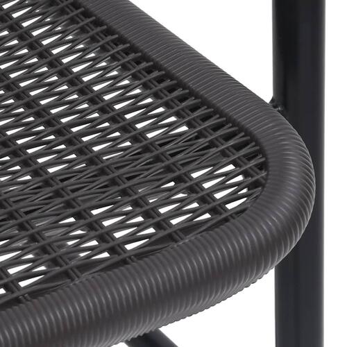 Havestole 2 stk. 110 kg plastikrattan og stål
