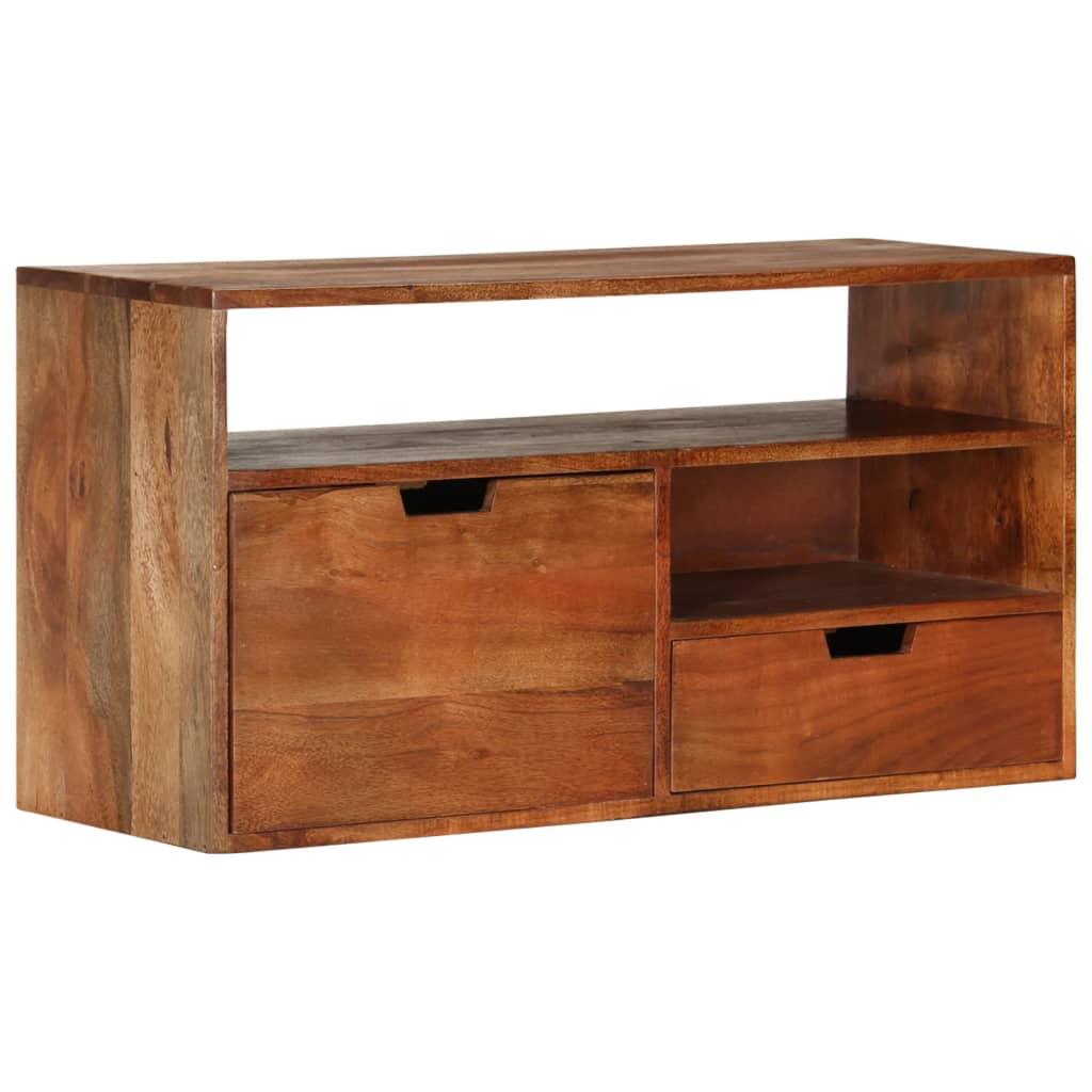 Tv-skab 80x30x42 cm massivt akacietræ