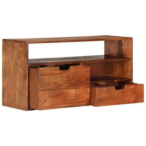 Tv-skab 80x30x42 cm massivt akacietræ