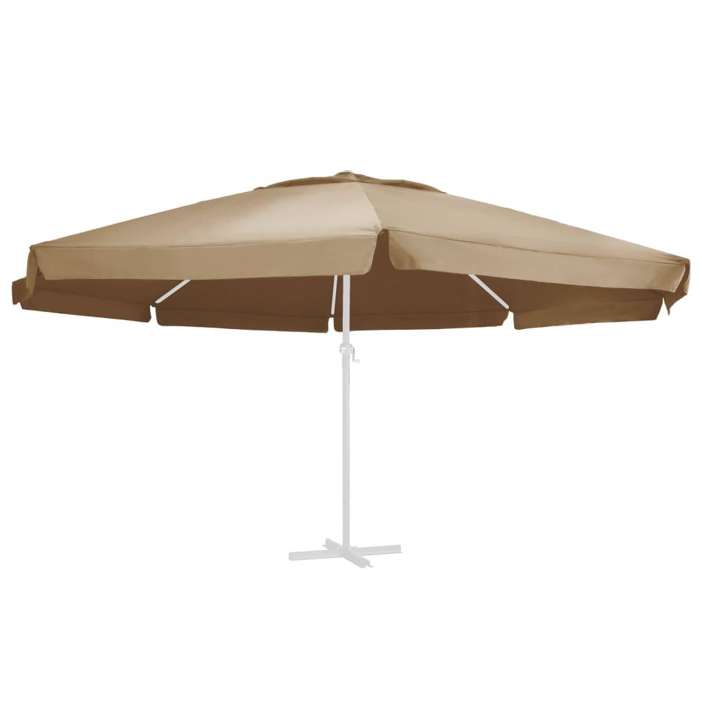 Parasoldug 600 cm gråbrun