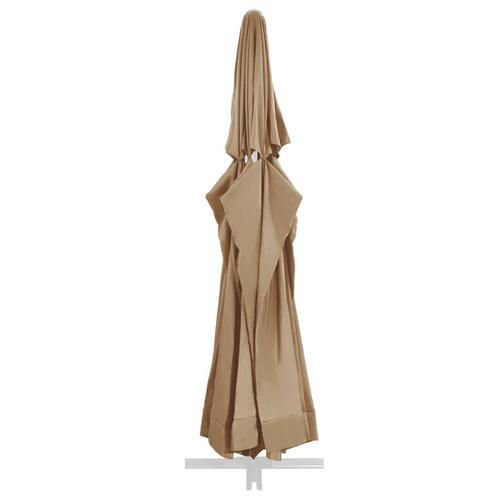 Parasoldug 600 cm gråbrun