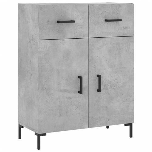Højskab 69,5x34x180 cm konstrueret træ betongrå