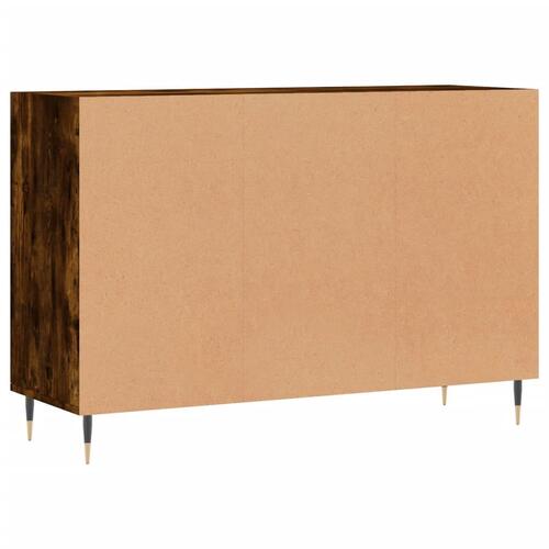 Skænk 103,5x35x70 cm konstrueret træ røget egetræsfarve