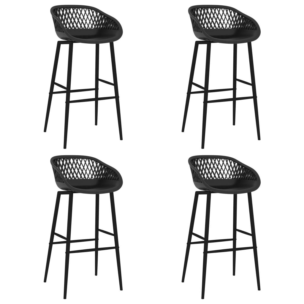 Barstole 4 stk. sort