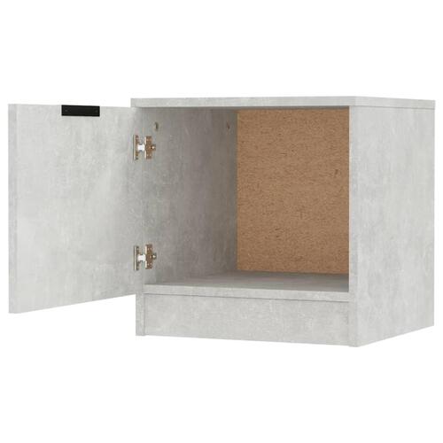 Sengebord 40x39x40 cm betongrå