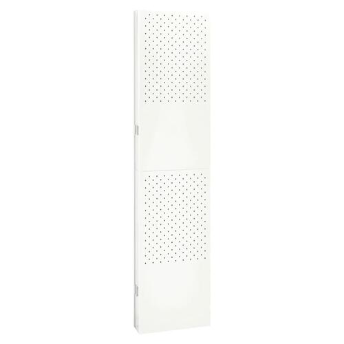6-panels rumdelere 2 stk. 240x180 cm stål hvid