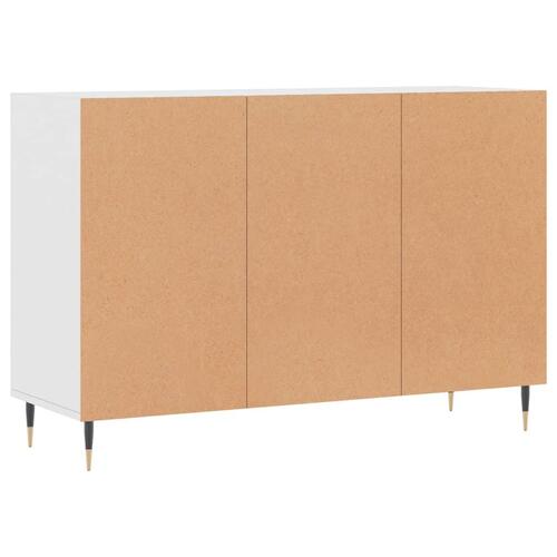 Skænk 103,5x35x70 cm konstrueret træ hvid