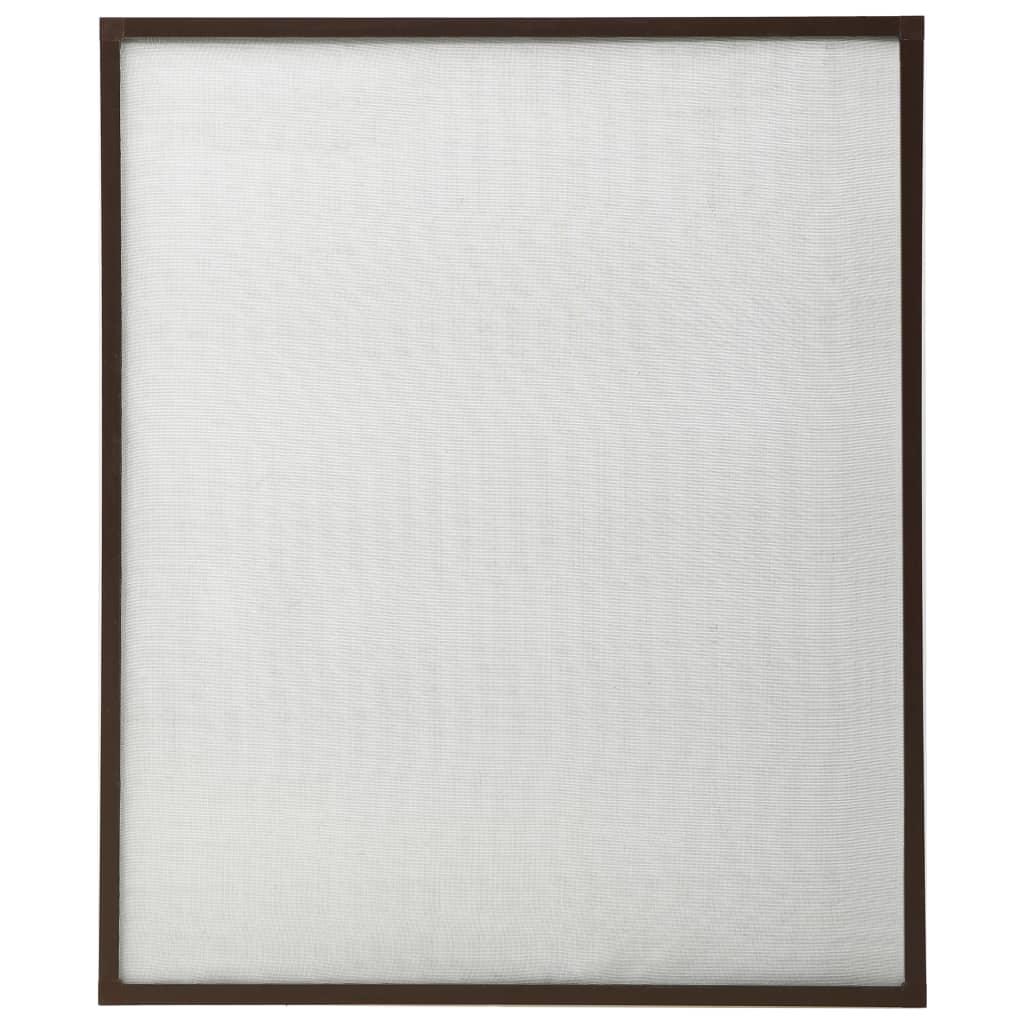 Insektnet til vinduer 110x130 cm brun
