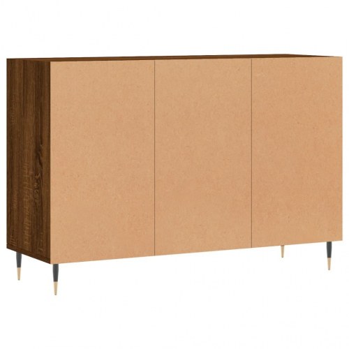 Skænk 103,5x35x70 cm konstrueret træ brun egetræsfarve