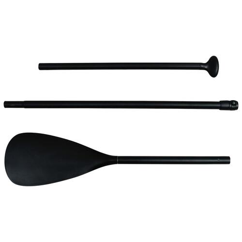 Oppusteligt paddleboard med sejl sort og hvid