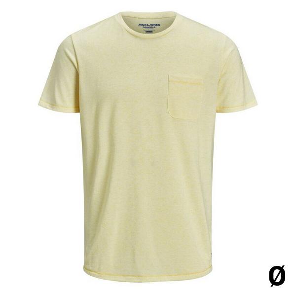 Kortærmet T-shirt til Mænd Jack & Jones 12171674 FLA Gul S