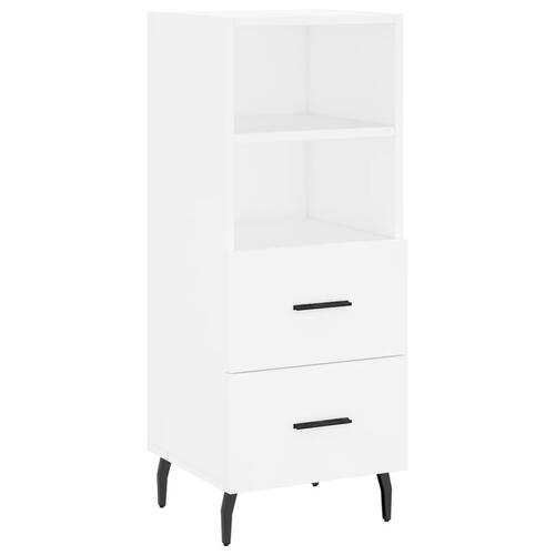 Skab 34,5x34x180 cm konstrueret træ hvid