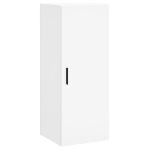 Skab 34,5x34x180 cm konstrueret træ hvid