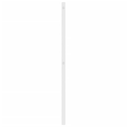 Sengegavl 100 cm metal hvid