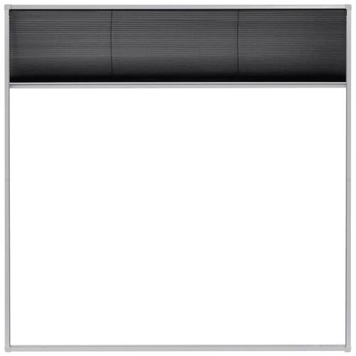 Plisseret insektnet til vinduer aluminium 120 x 120 cm