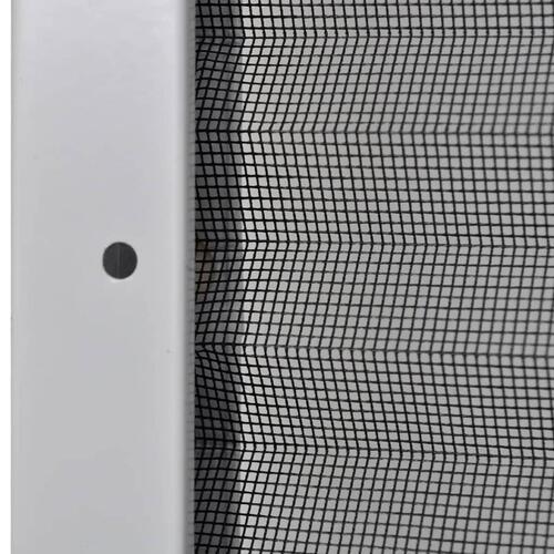 Plisseret insektnet til vinduer aluminium 120 x 120 cm