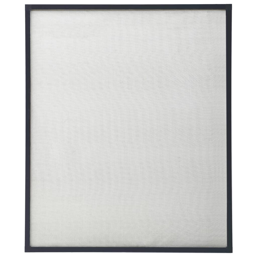 Insektnet til vinduer 100x120 cm antracitgrå