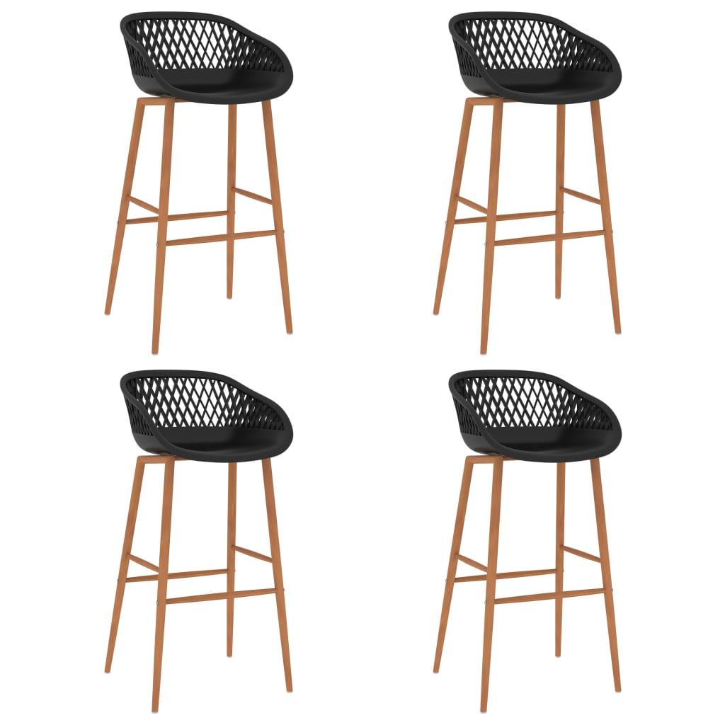 Barstole 4 stk. sort