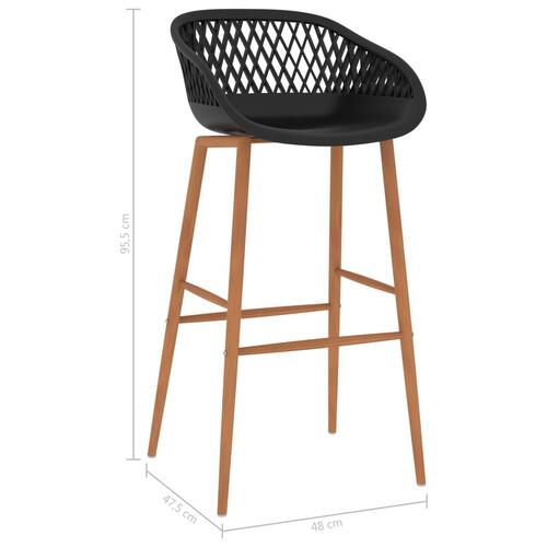 Barstole 4 stk. sort