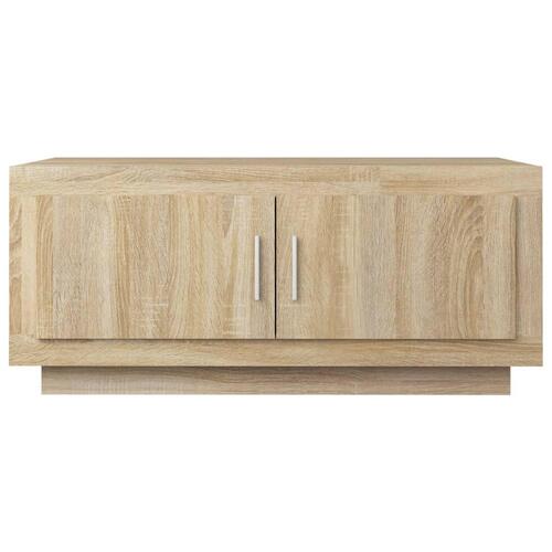 Sofabord 102x50x45 cm konstrueret træ sonoma-eg