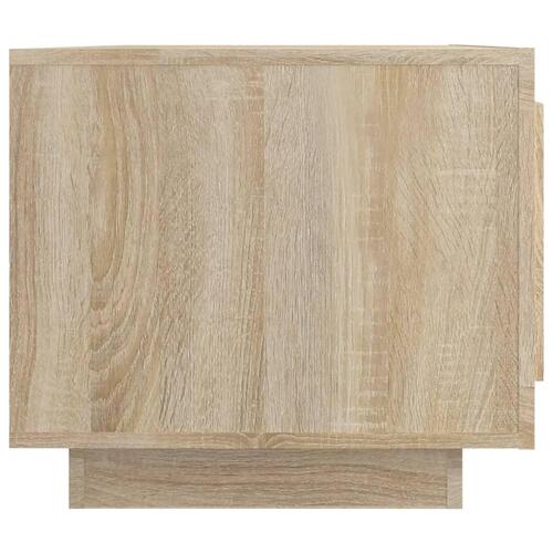 Sofabord 102x50x45 cm konstrueret træ sonoma-eg