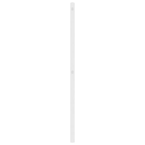 Sengegavl 180 cm metal hvid
