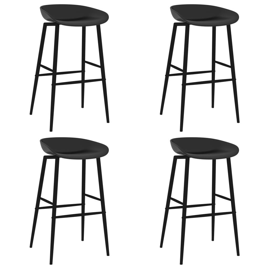 Barstole 4 stk. sort