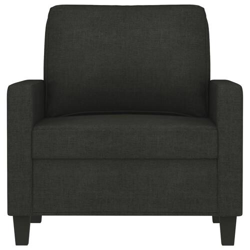 Lænestol 60 cm stof sort