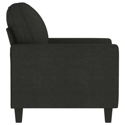Lænestol 60 cm stof sort
