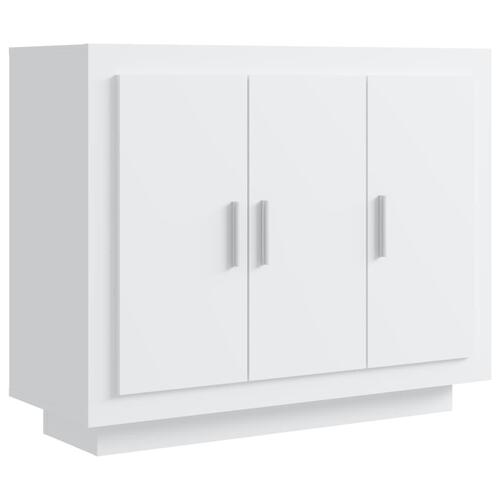 Skænk 92x35x75 cm konstrueret træ hvid