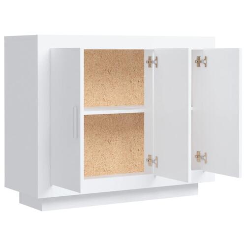 Skænk 92x35x75 cm konstrueret træ hvid