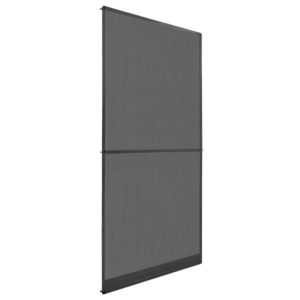 Hængslet insektnet til dør 100x215 cm antracitgrå
