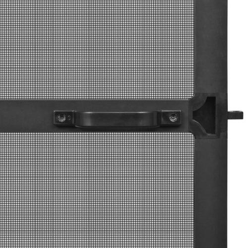 Hængslet insektnet til dør 100x215 cm antracitgrå