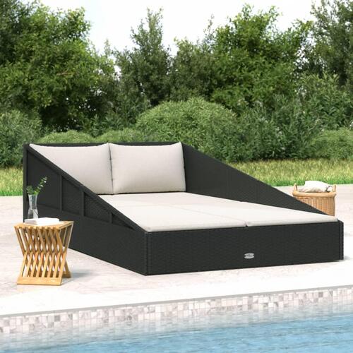 Solseng 110x200 cm polyrattan sort