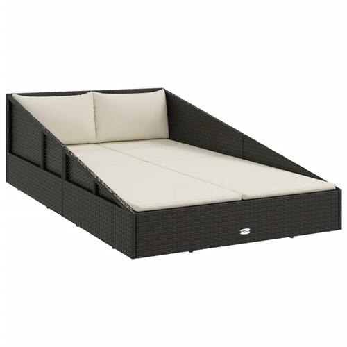Solseng 110x200 cm polyrattan sort