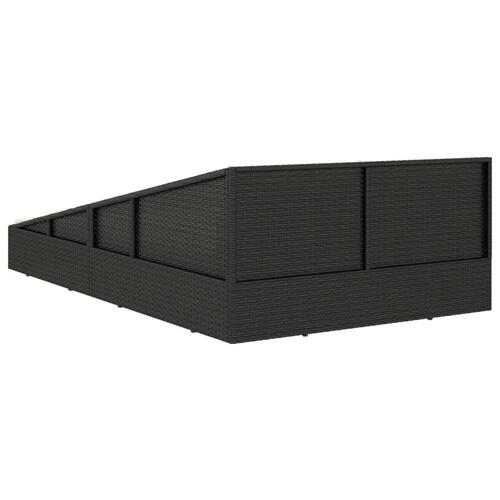 Solseng 110x200 cm polyrattan sort