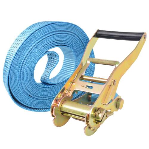 Surringsbånd med skralde 4 stk. 4 ton 8 m x 50 mm blå