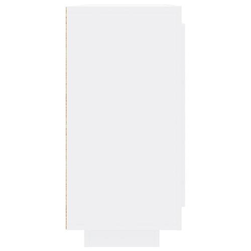 Skænk 92x35x75 cm konstrueret træ hvid højglans