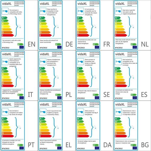 Væglamper 2 stk. med 2 LED-pærer 8 W