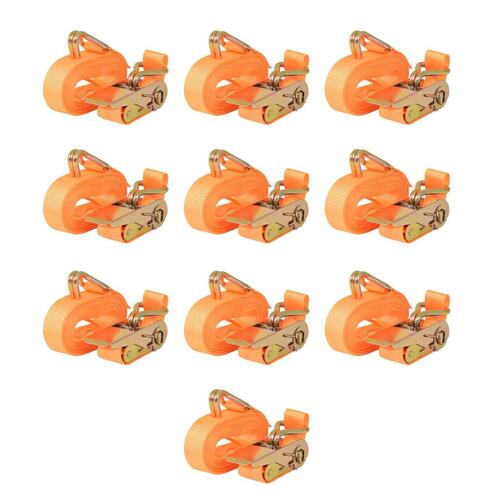 Surringsbånd 10 stk. 0,4 ton 6 m x 25 mm orange