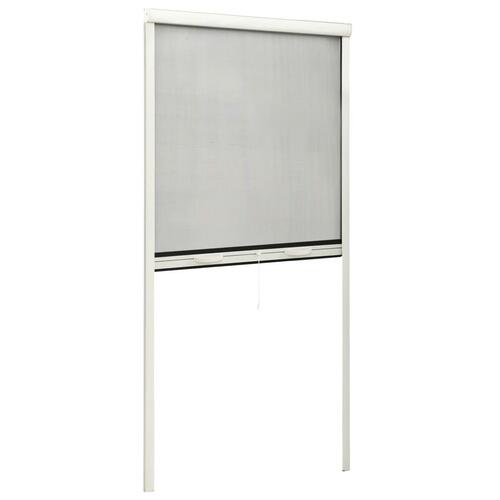 Nedrulleligt insektnet til vinduer 70x150 cm hvid