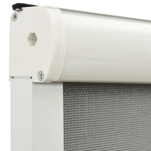 Nedrulleligt insektnet til vinduer 70x150 cm hvid