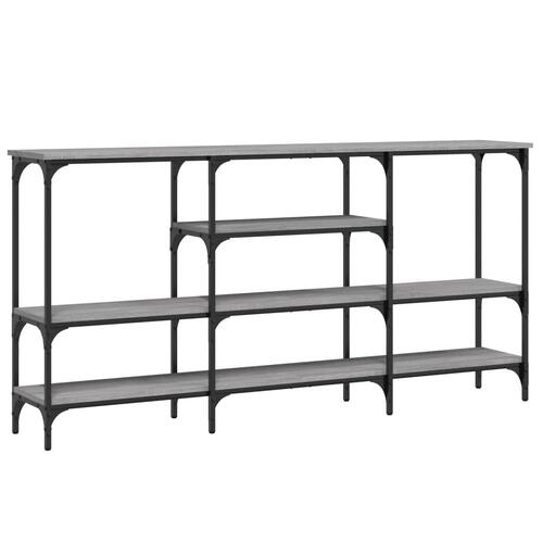 Konsolbord 160x29x80 cm konstrueret træ grå sonoma-eg