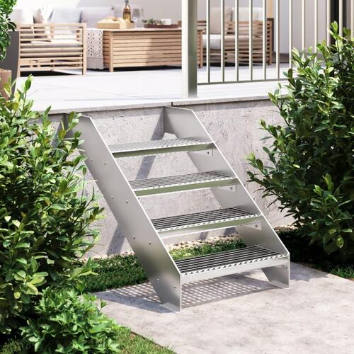 Trappetrin 60x24x7 cm trinrist galvaniseret stål