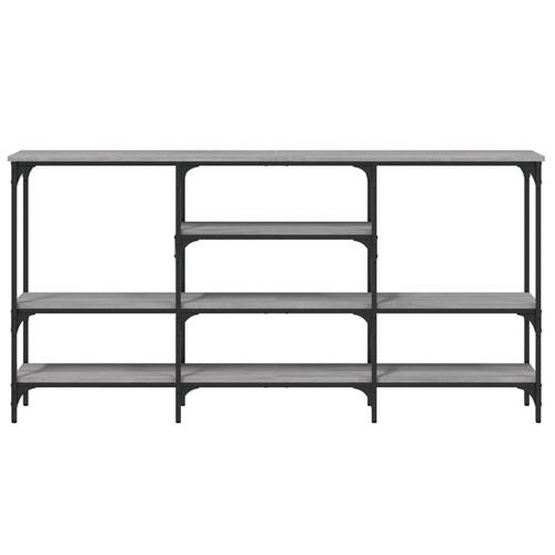 Konsolbord 160x29x80 cm konstrueret træ grå sonoma-eg