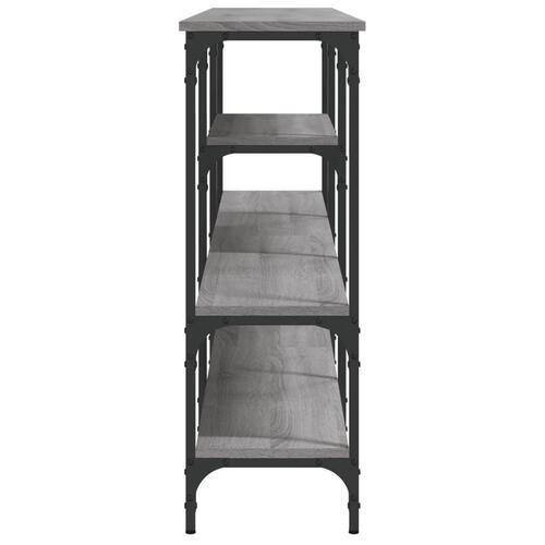 Konsolbord 160x29x80 cm konstrueret træ grå sonoma-eg