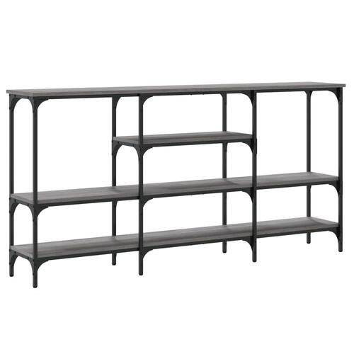 Konsolbord 160x29x80 cm konstrueret træ grå sonoma-eg