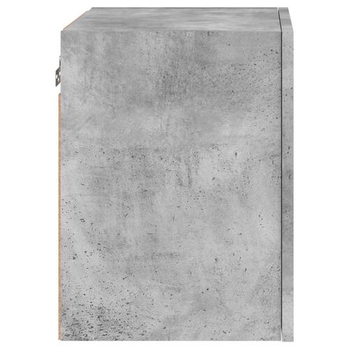 Væghængt tv-bord 2 stk. 40,5x30x40 cm konstrueret træ betongrå